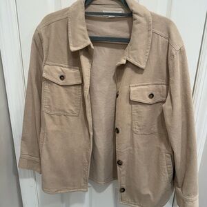 O'Neill Women's Tan Corduroy Shirt Jacket